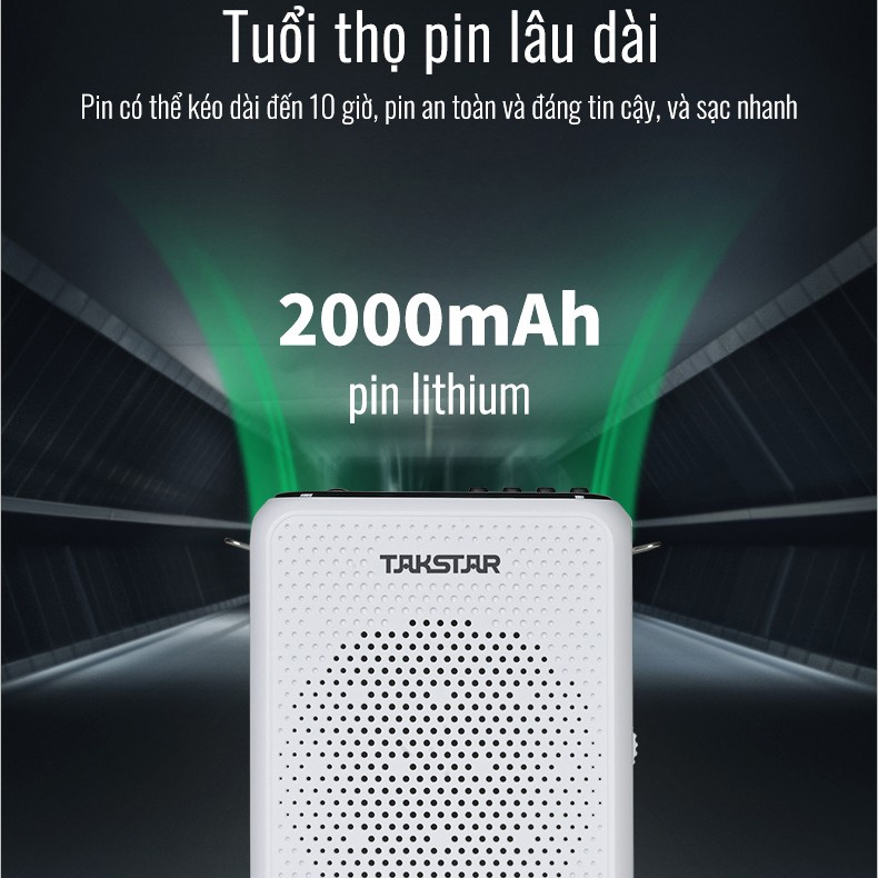 Máy Trợ Giảng Có Dây Takstar E300 Bluetooth Công Suất Loa Lớn 10W, hàng chính hãng