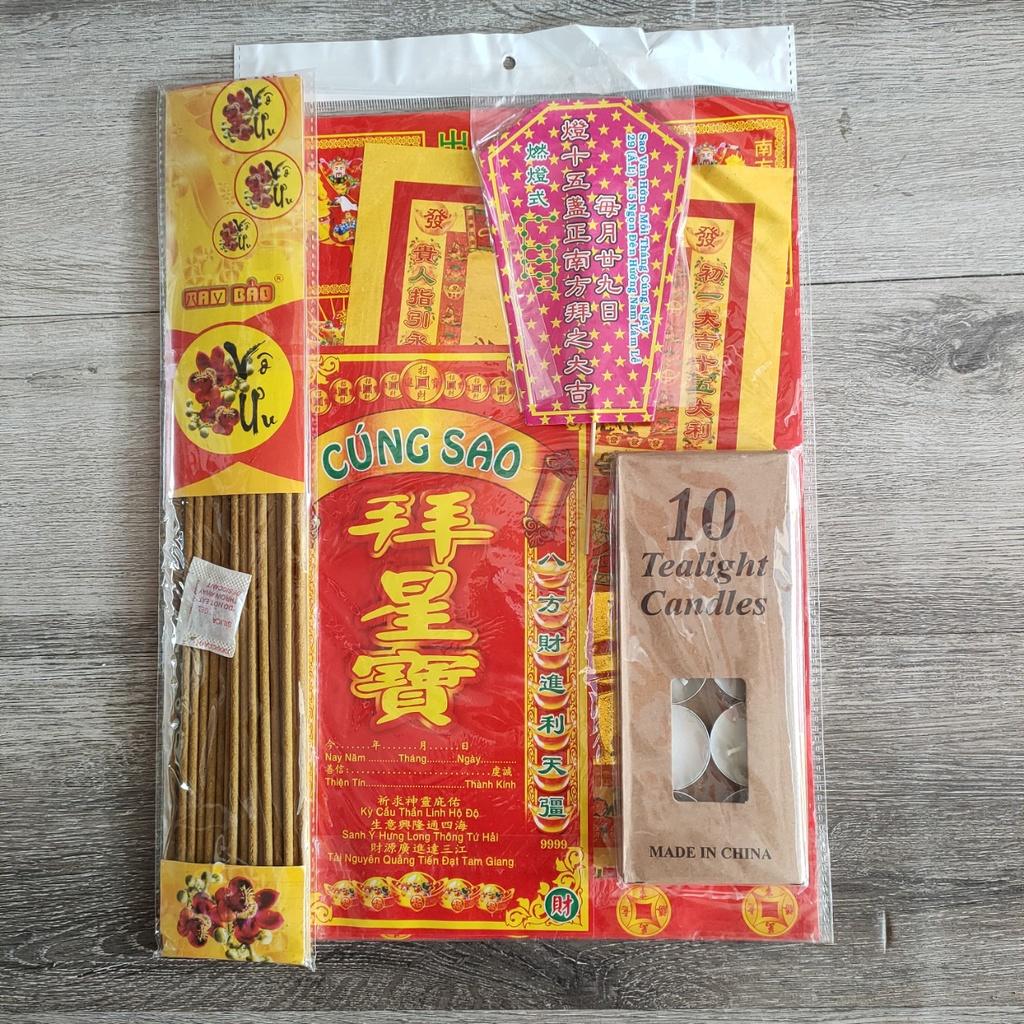 Bài vị, giấy cúng sao Văn Hớn