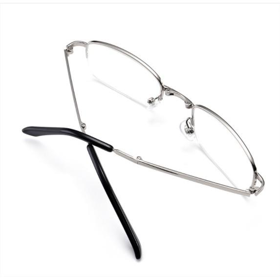 Kính lão thị gập gọn kính viễn thị nam nữ nửa viền màu bạc sáng sang trọng cao cấp KVG10UNIQUI BẢO HÀNH