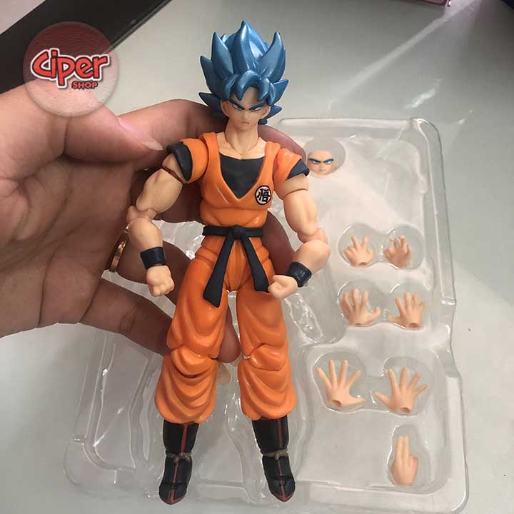 Mô hình Son goku Blue Khớp - Goku Blue SHF - Figure Action Goku Blue