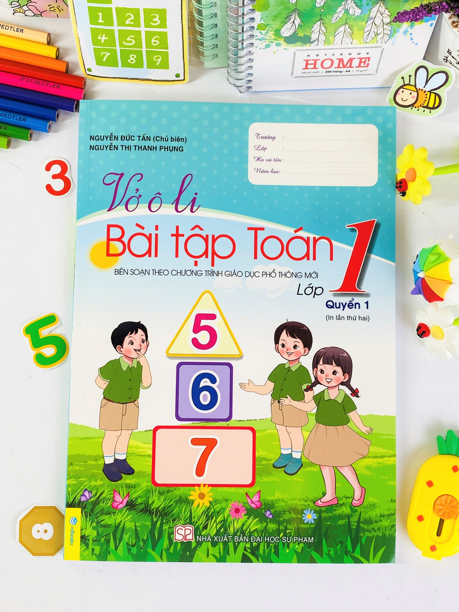 Sách - Vở Ô Li Bài Tập Toán Lớp 1 - Biên soạn theo chương trình GDPT mới - ndbooks