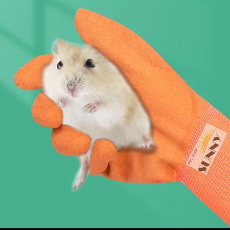 Găng tay bắt hamster, thú cưng chống cắn