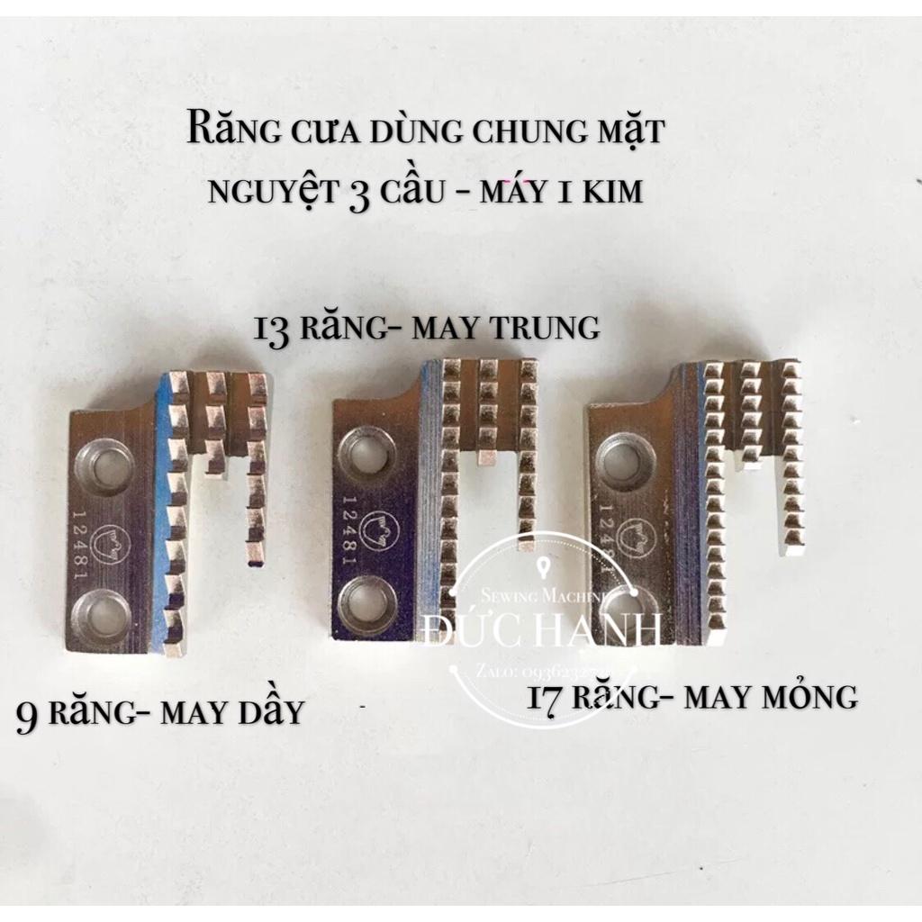 BỘ RĂNG CƯA MẶT NGUYỆT 3 CẦU MÁY MAY CÔNG NGHIỆP 1 KIM