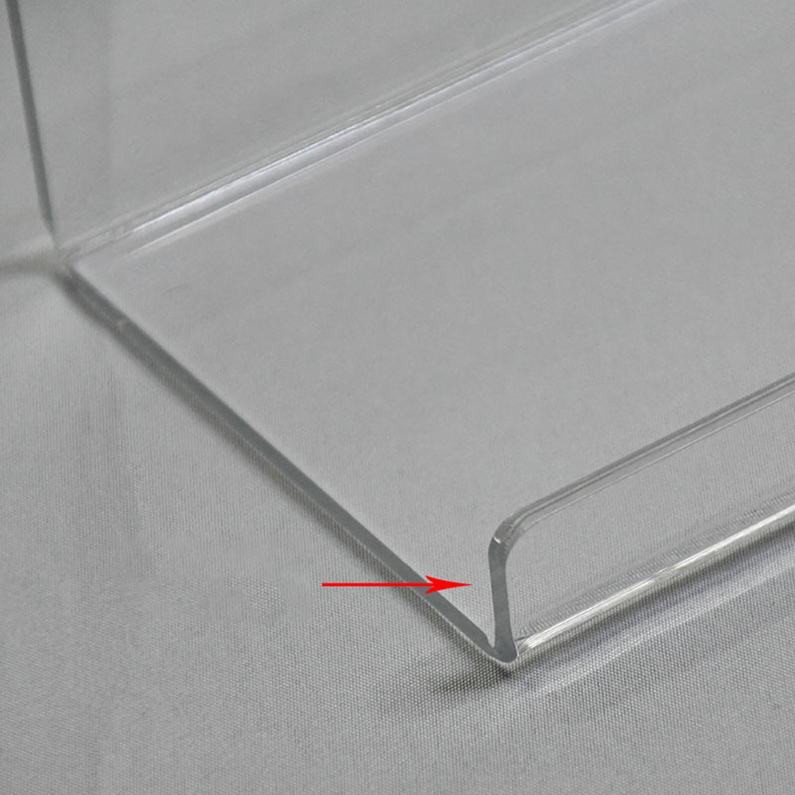 Acrylic Floating Wall Shelf Sturdy Clear for Hallway Kitchen Bathroom
