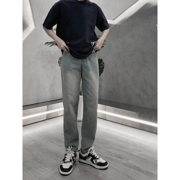 quần baggy jeans unisex form suông