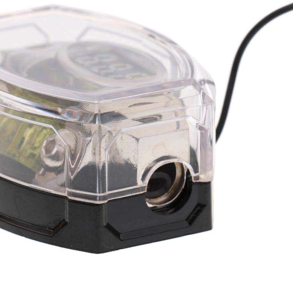 Car Auto Digital Voltage Display Audio Amplifier Fuse Holder 100A Fuse Box