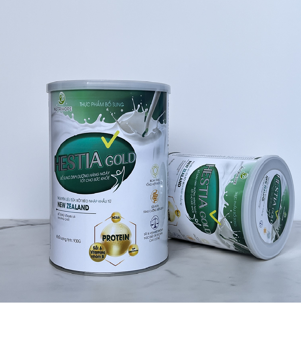 Hestia Gold 900g, sữa bột dành cho người ăn uống kém, bệnh nhân phẫu thuật cần bổ sung dinh dưỡng