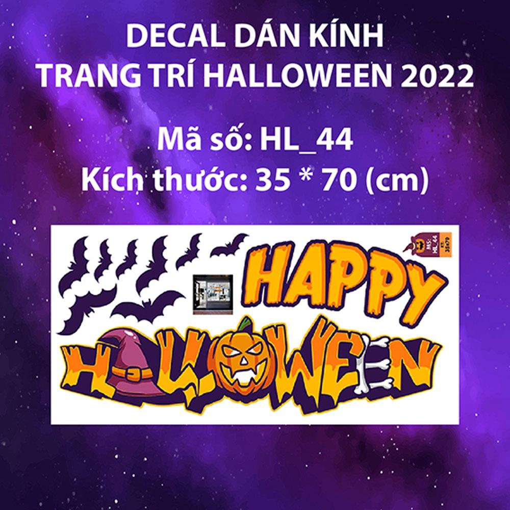 DECAL TRANG TRÍ HALLOWEEN 2022 COMBO SÂN KHẤU HÀI MA QUÁI