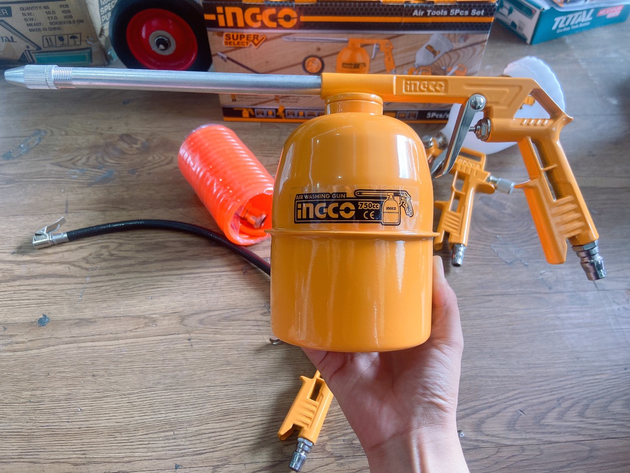 Bộ 5 công cụ dùng khí ingco AKT0053-3