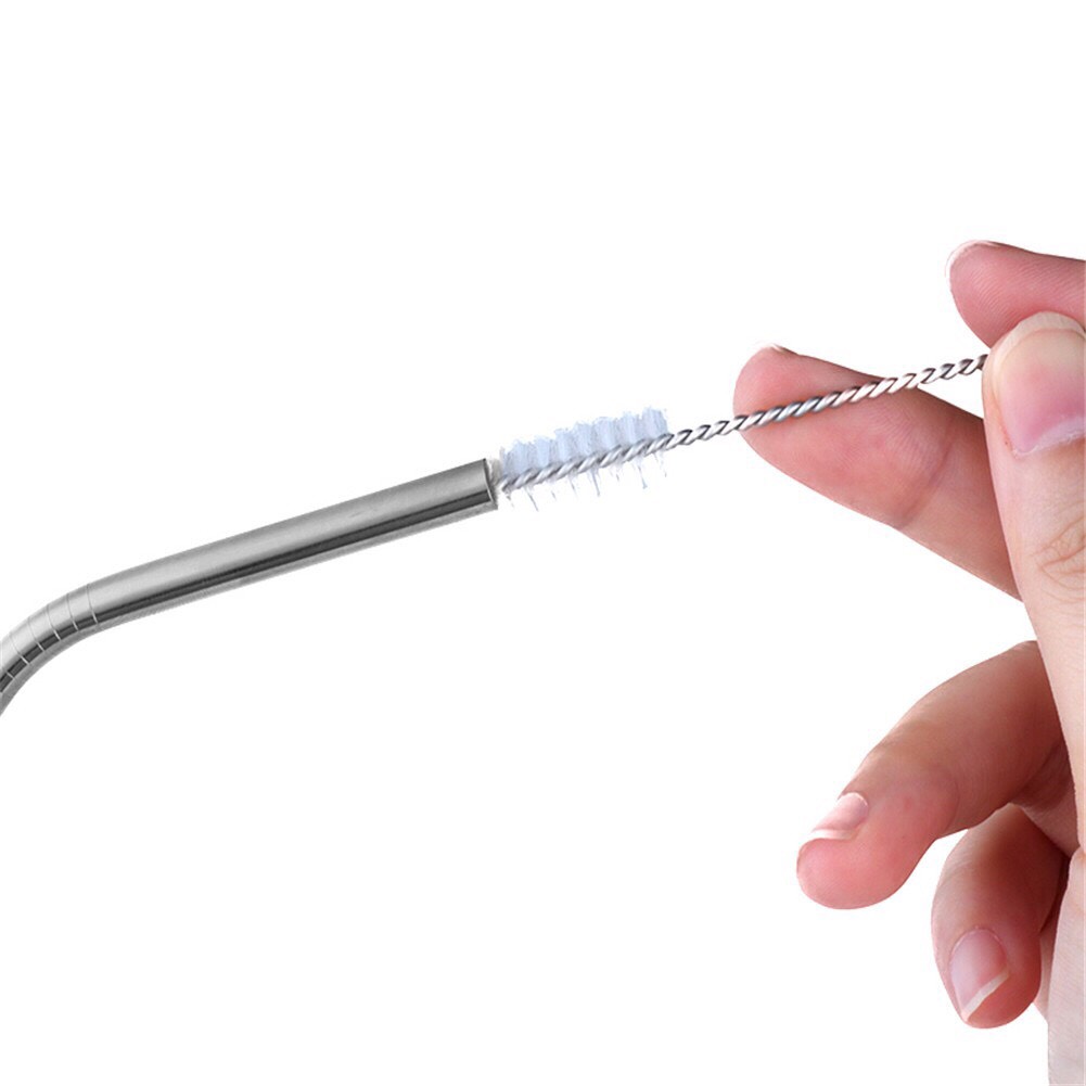 Bộ ống hút thép không gỉ 5 món có thìa khuấy Steel Straws ST-1021