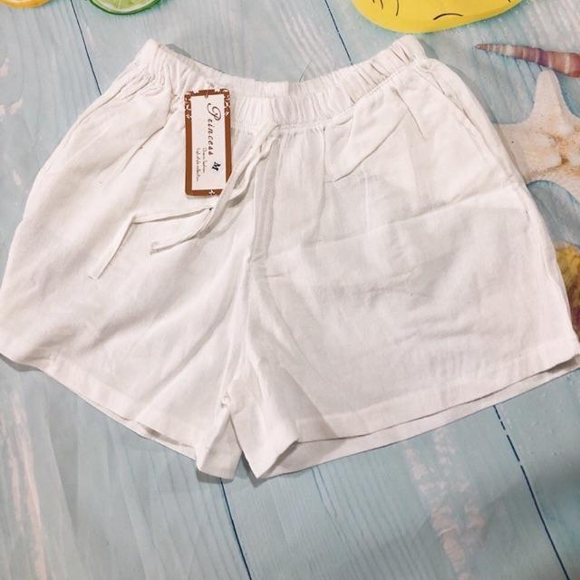 Quần short nữ đùi chất đũi sần nhẹ mát