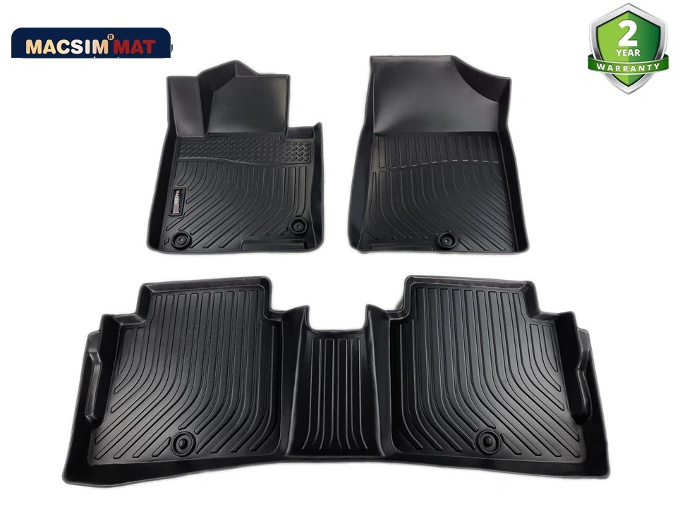 Thảm lót sàn xe ô tô Kia Optima 2016- 2020 Nhãn hiệu Macsim chất liệu nhựa TPE cao cấp màu đen