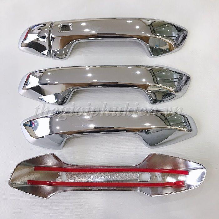 Bộ ốp tay nắm, hõm cửa xe KIA Cerato 2019-2021 mạ Crom
