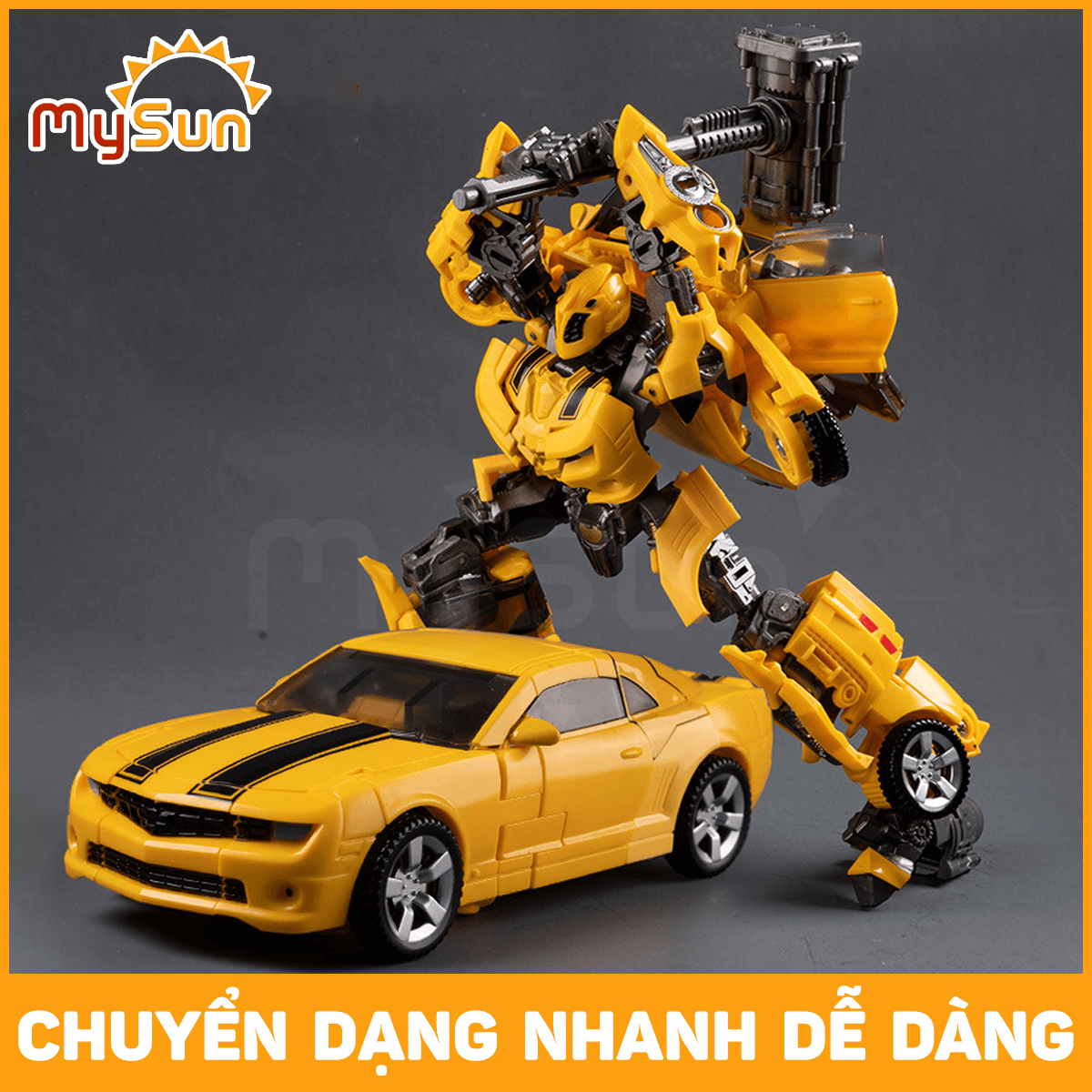 Mô hình đồ chơi robot biến hình xe ô tô cho bé trai đồ chơi rô bốt biến hình kim loại
