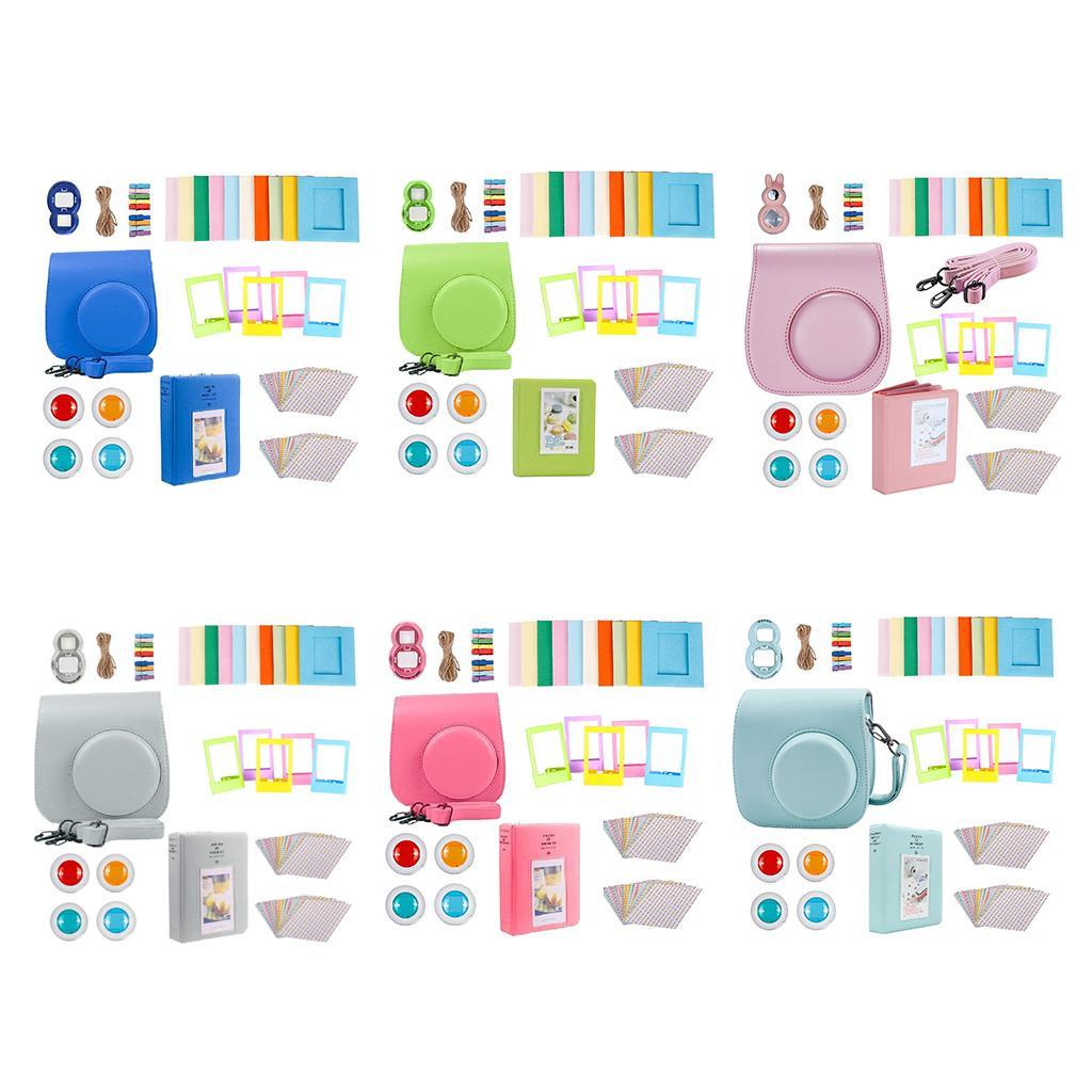 For   Mini 9 Camera PU Case Close up Lens Gift Set