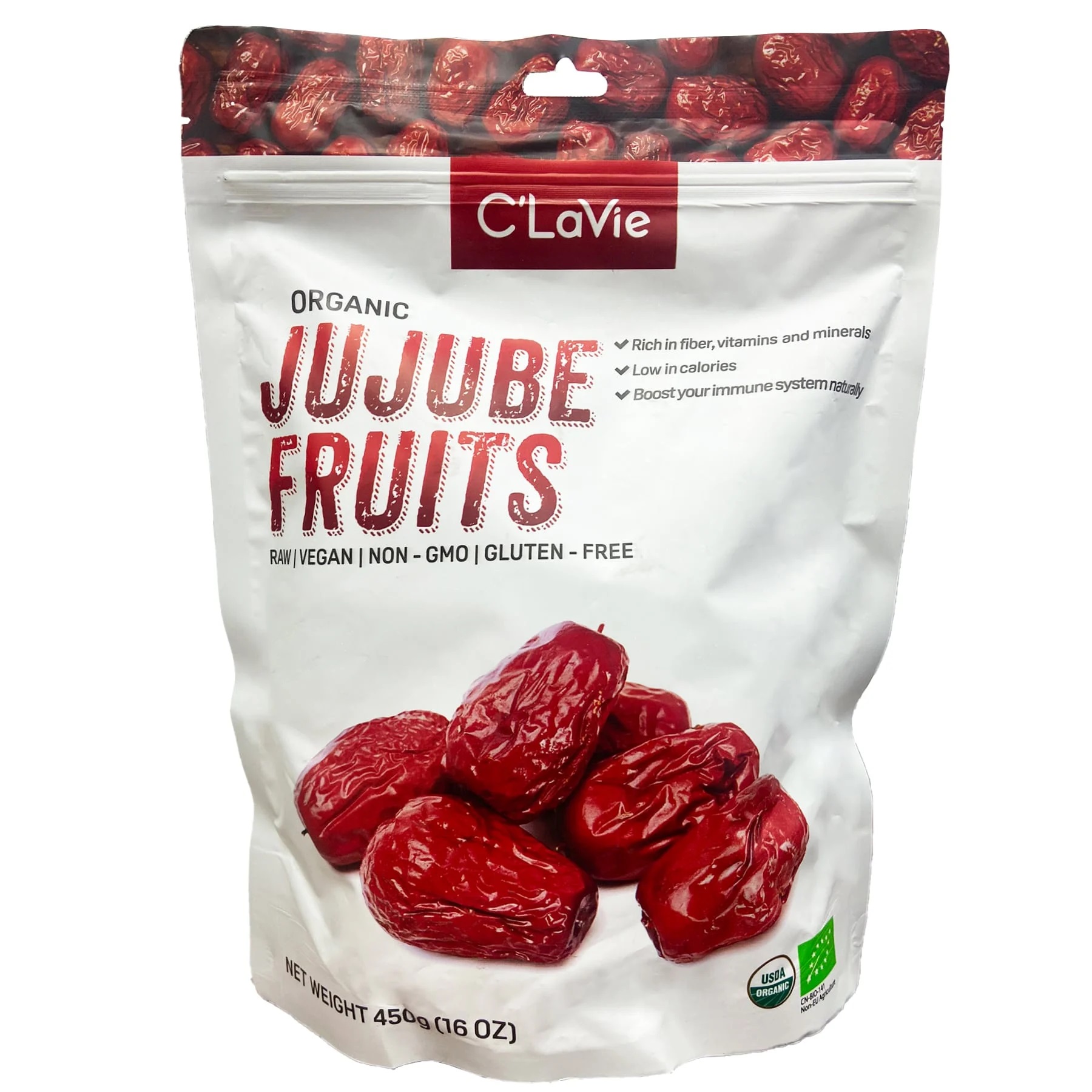 Táo đỏ hữu cơ cao cấp AmaVie Foods Jujube Fruits 450g