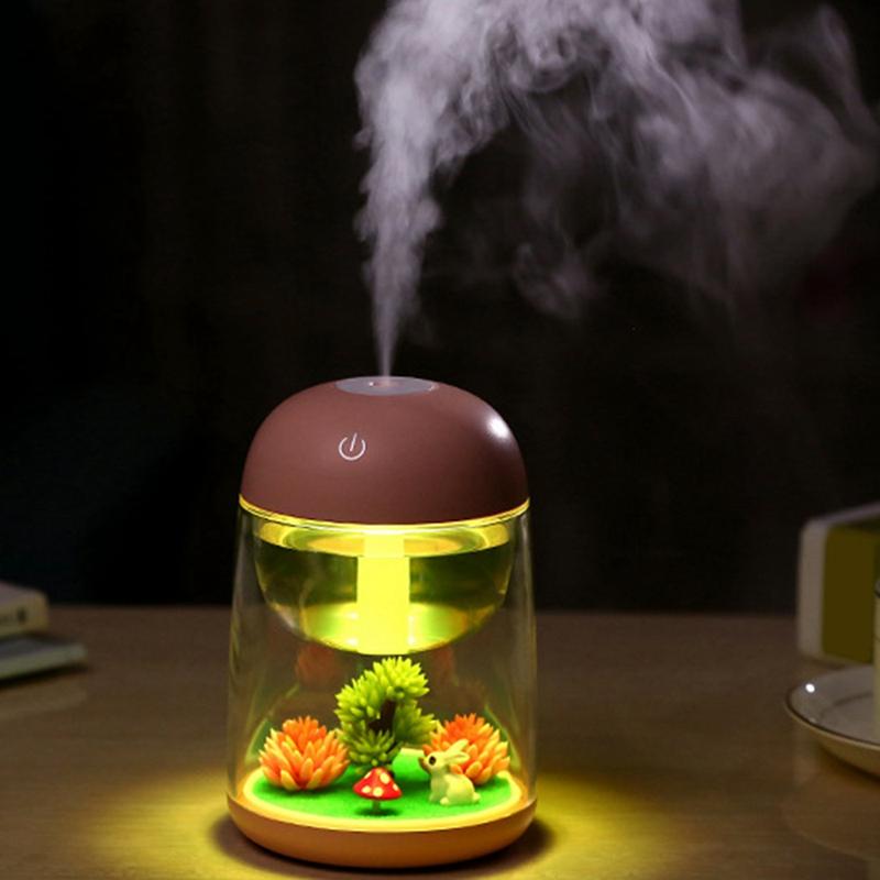 Top Bán Micro-Phong Cảnh Máy Phun Sương Tạo Độ Ẩm Thanh Lọc Không Khí Ban Đêm USB Máy Lọc Không Khí Cho Trang Trí Nhà Cửa, Xe Ô Tô, Văn Phòng phòng Ngủ, Phòng Cho Bé