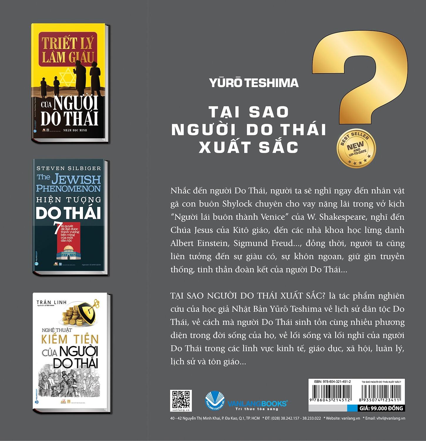 Sách Tại Sao Người Do Thái Xuất Sắc (Tái Bản)