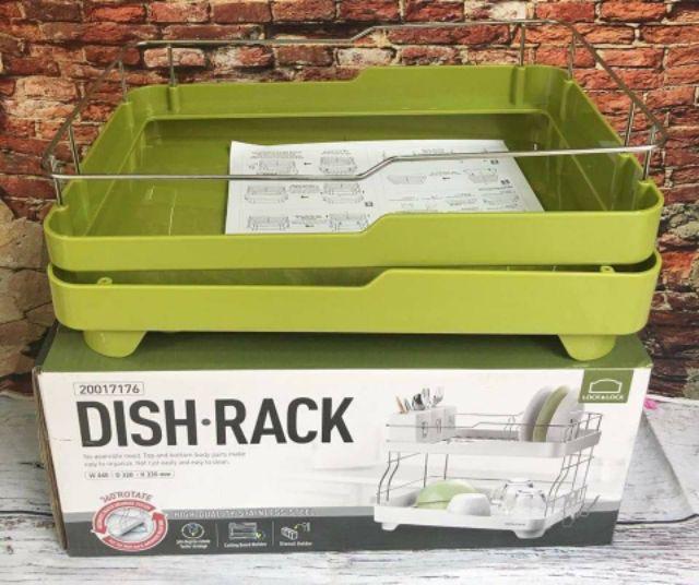 Kệ Úp Chén Bát (Chén Dĩa) 2 Tầng Cao Cấp LDR2001 (cam kết hàng chính hãng)