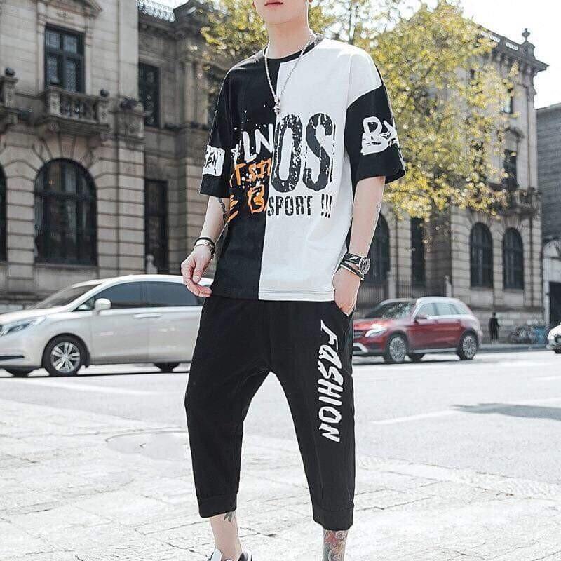 Bộ Thun Nam Hè Thể Thao Bộ Nam Bộ Fas ion Bộ Nam Hè  Chất Thun Cotton 3 Màu Cao Cấp