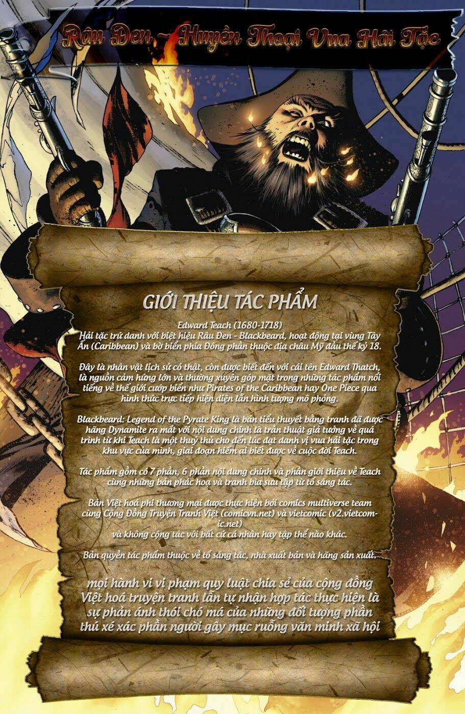 râu đen: huyền thoại vua hải tặc - blackbeard: legend of the pyrate king chapter 1 2