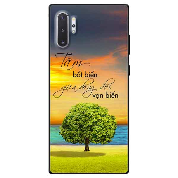 Ốp lưng in cho Samsung Note 10 Plus Mẫu Tâm Bất Biến