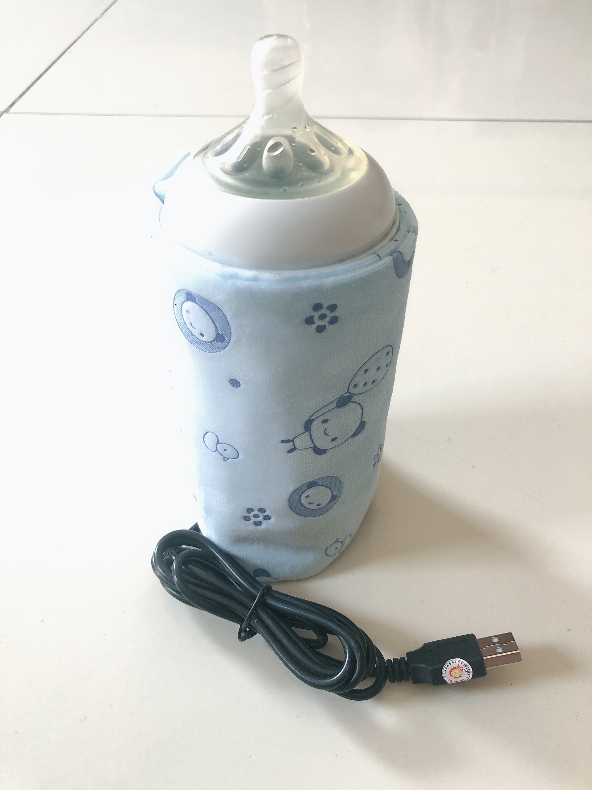 Túi ủ giữ ấm bình trà, bình sữa.. nguồn dây cắm USB