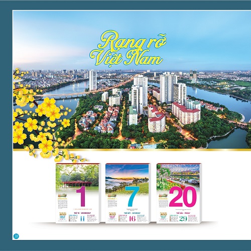 Bộ lịch bloc đại ĐB 2023 - AH13 Rạng Rỡ Việt Nam