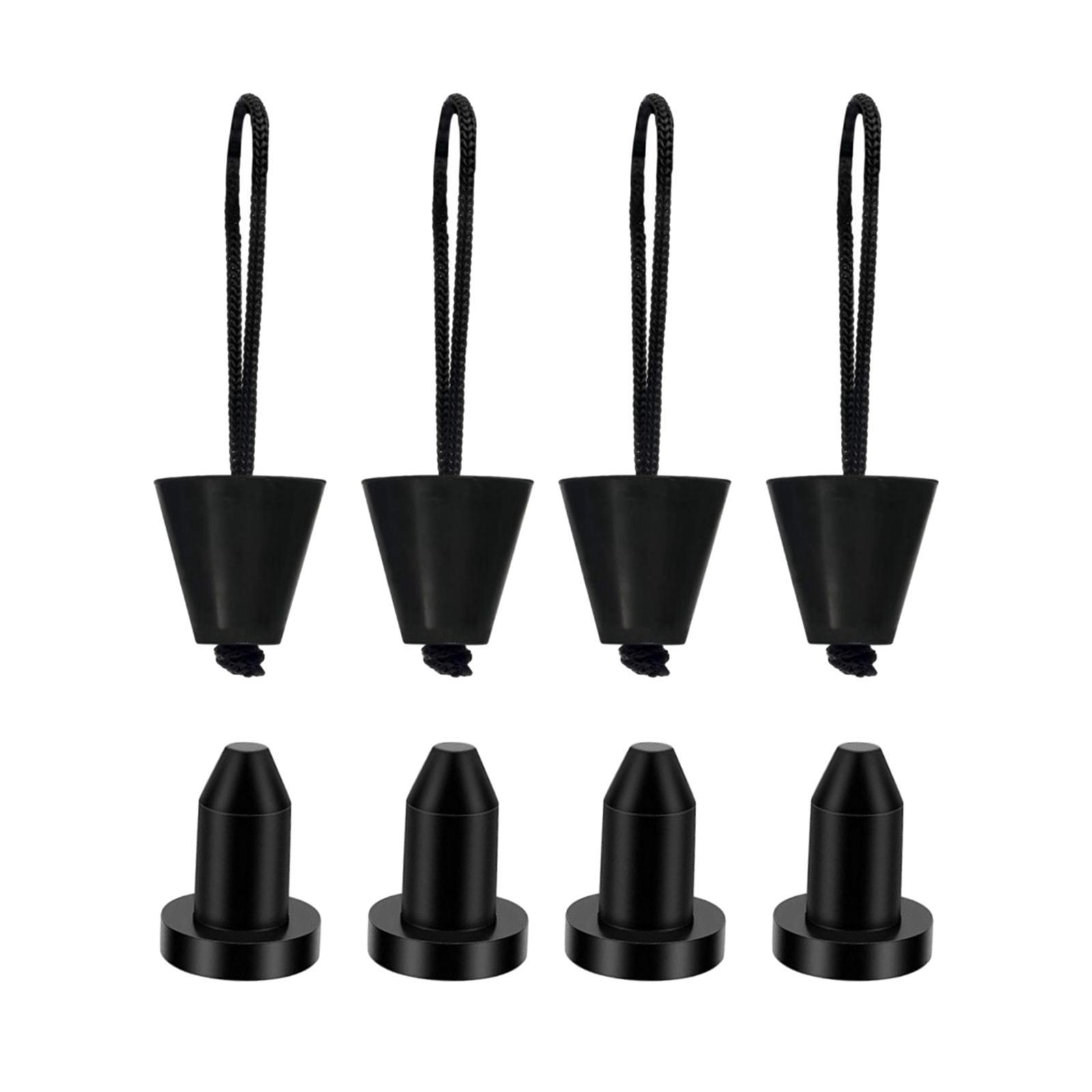 8x Kayak Scupper Plug Kayak Drain Plug Accessories Supplies Silicone Drain Holes Stopper Bung for Raft Fishing Boat Canoe