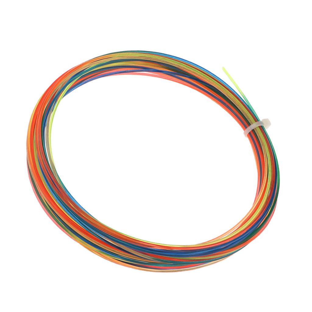 2 Pieces Rainbow Color Tennis Racket Racquet String High Elastic