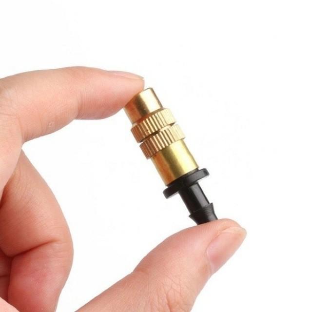Bộ KIT Phun Sương Tưới Cây Tự Động gồm 20 Béc Bằng Đồng Cao Cấp kèm 20m Dây và đầy đủ phụ kiện