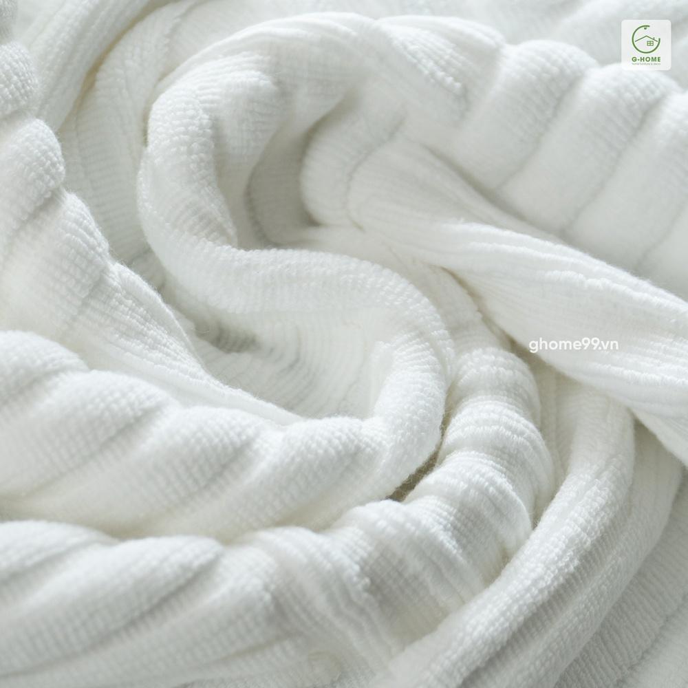 Thảm lau chân sợi vải cotton cao cấp Ghome, thảm cửa, thảm nhà vệ sinh chống trượt thấm hút nước cực tốt TC22M1