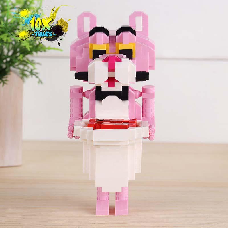 Đồ chơi Lego 3D báo hồng dễ thương có khớp tay mô hình lắp ráp pink panther quà tặng sinh nhật, quà tặng bạn trai bạn gái