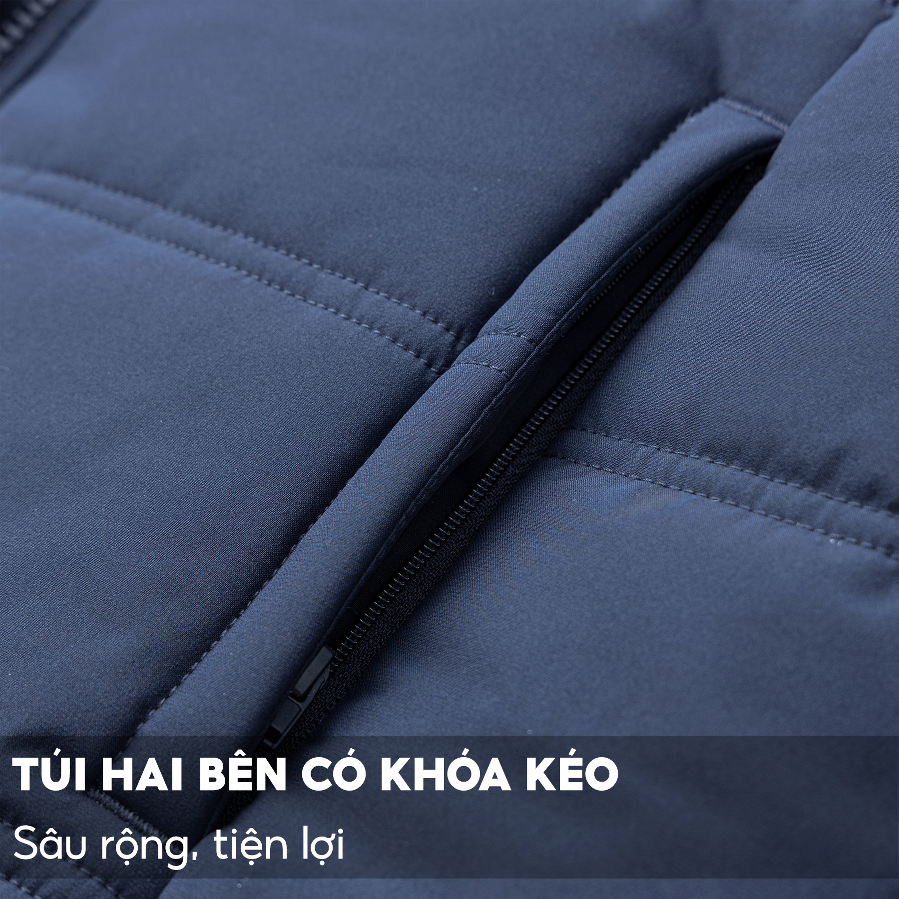 Áo Phao Chần Bông Nam 5S FASHION PREMIUM, Chất Liệu Cao Cấp, Bông Chần Dày Dặn, Siêu Ấm, Thiết Kế Trơn Basic