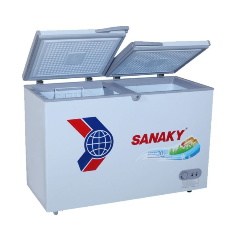 Tủ Đông Dàn Đồng Sanaky VH-3699W1 ( 2 Chế Độ Đông, Mát) (360L) - Hàng Chính Hãng