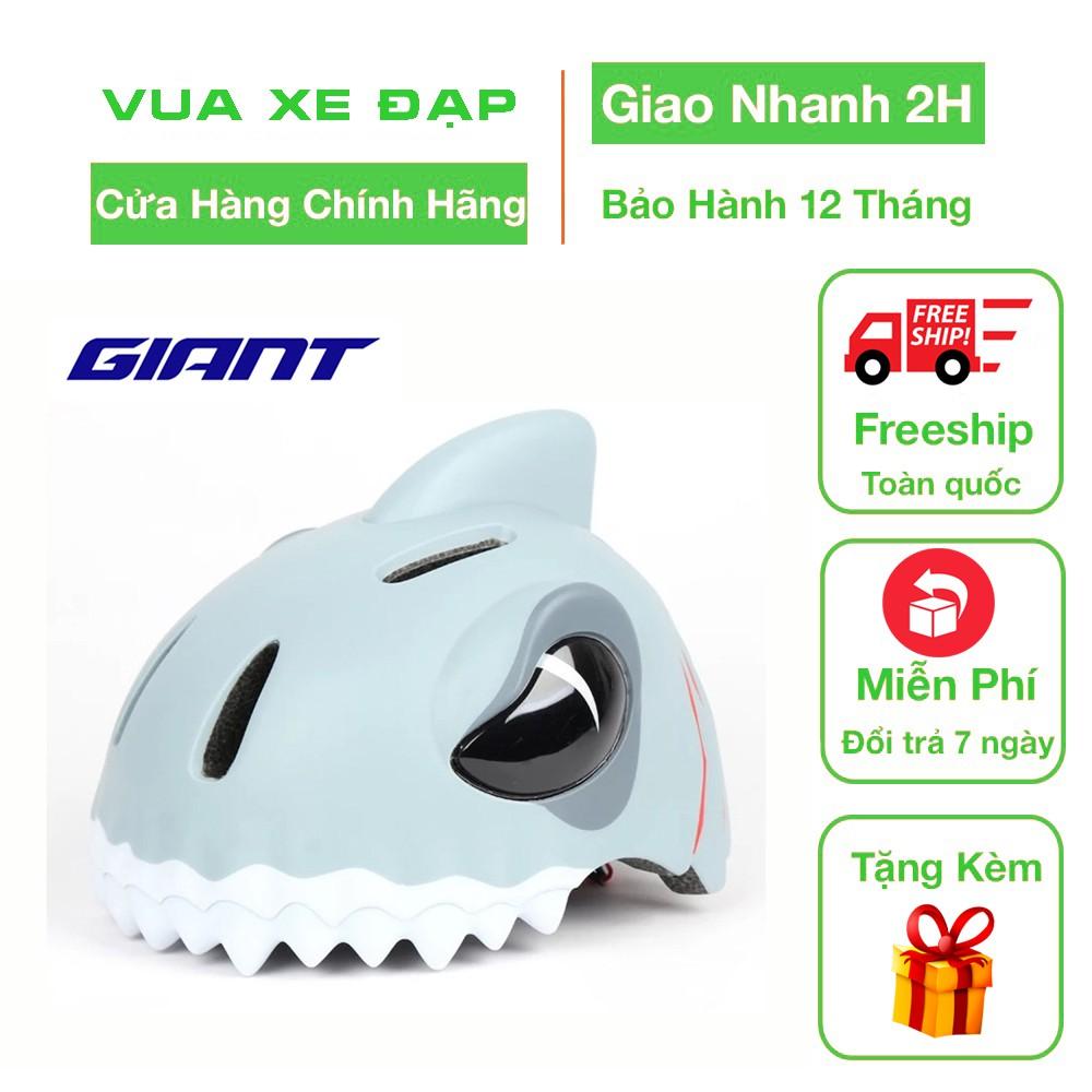 Mũ bảo hiểm đạp xe Giant 3D Vỏ ngoài PC và EPS hợp thể, chịu lực tốt, độ bền cao, Thiết kế 3D sinh động, đáng yêu