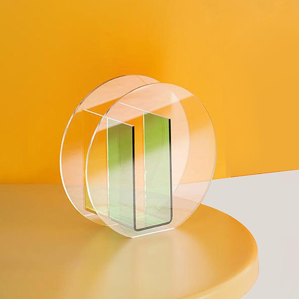 Acrylic Vase Flower Planter Pots Container Home Garden Decoration