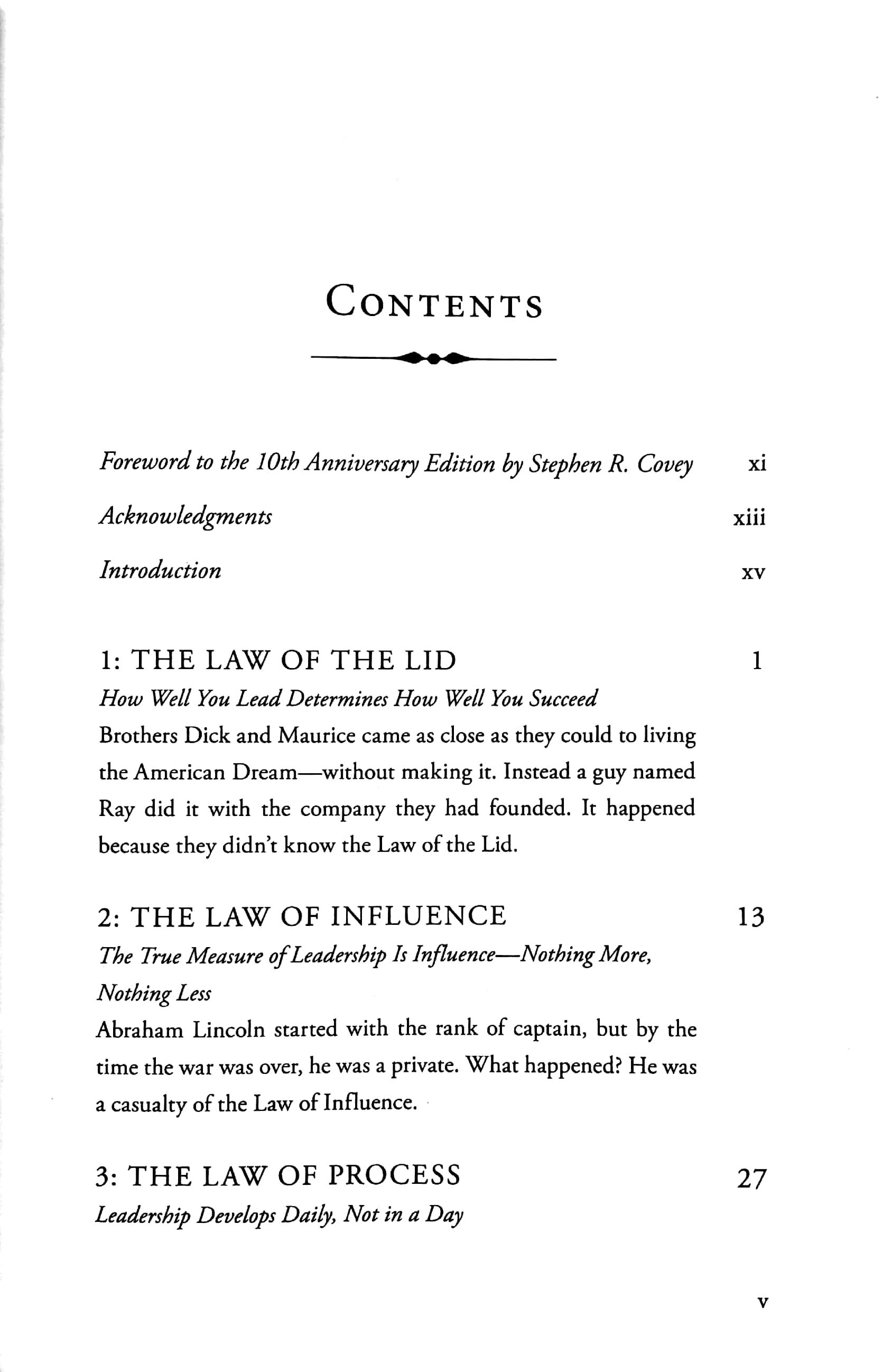 The 21 Irrefutable Laws Of Leadership: Follow Them And People Will Follow You