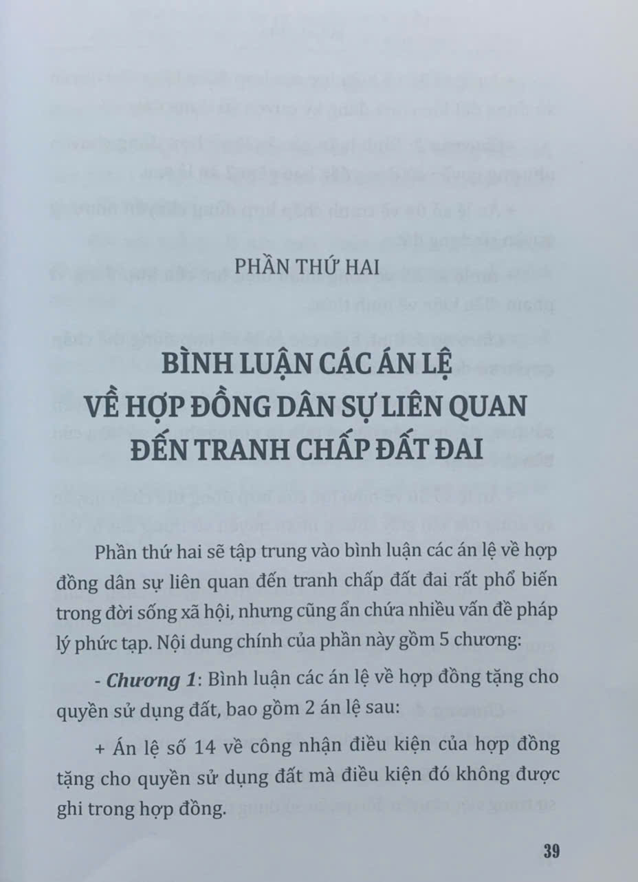 Bình luận các án lệ tranh chấp về đất đai – Góc nhìn từ thực tiễn xét xử của Thẩm phán (tập 1 và 2)