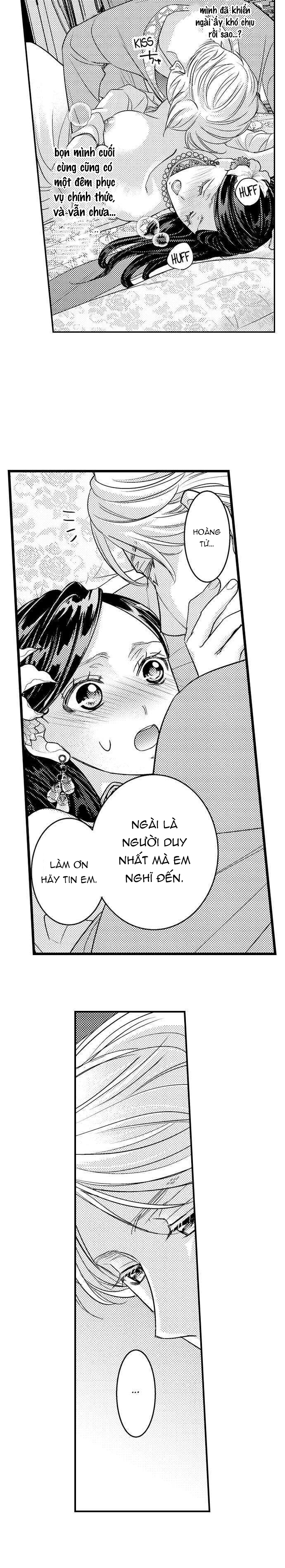 chuyển sinh vào thế giới khác ~ nếu muốn trở thành nữ hoàng hãy tìm cách để được hoàng đế sủng ái vào ban đêm chapter 32.1 6