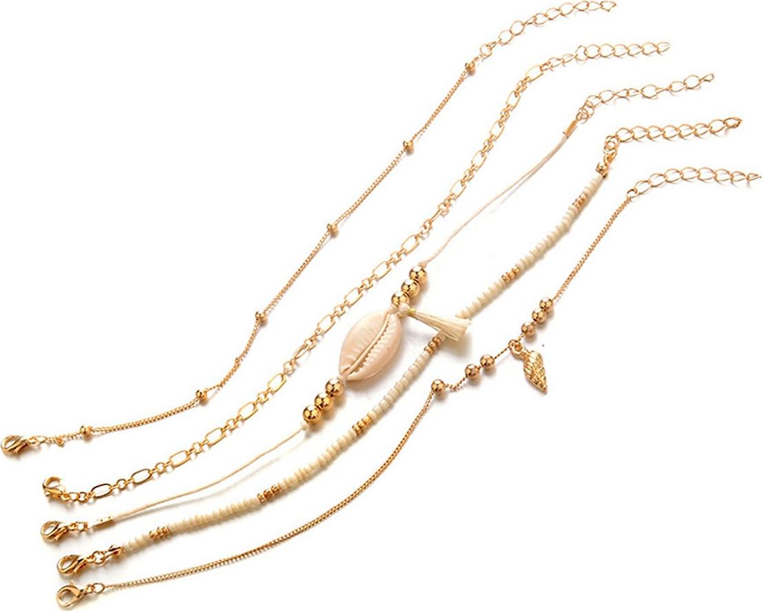 Bộ 5 Vòng Đeo Tay Nữ Phong Cách Boho