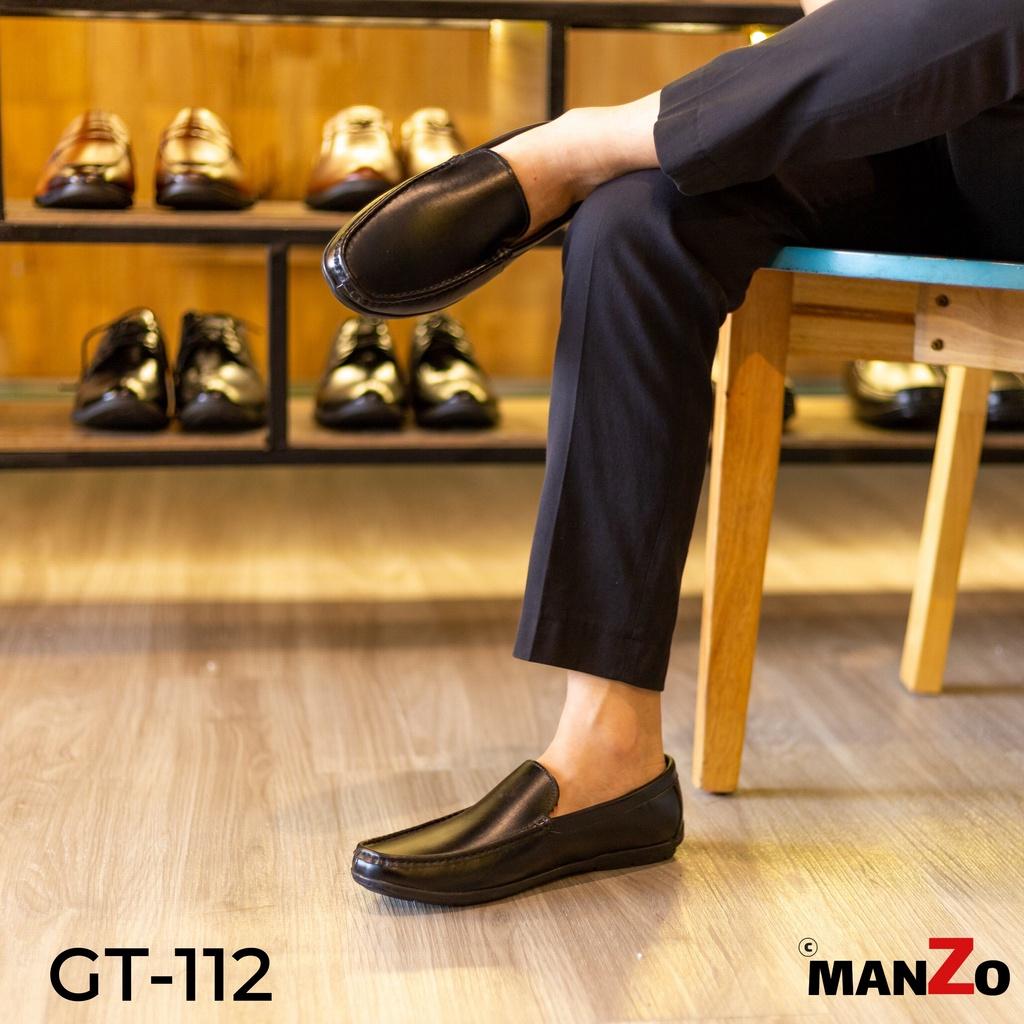 Giày mọi nam cao cấp da bò - Giầy lười giá rẻ nhất - Bảo hành 12 tháng tại Manzo store - GT 112