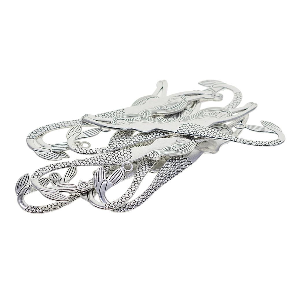 10x  Mermaid  Books Book  With Hole   Findings