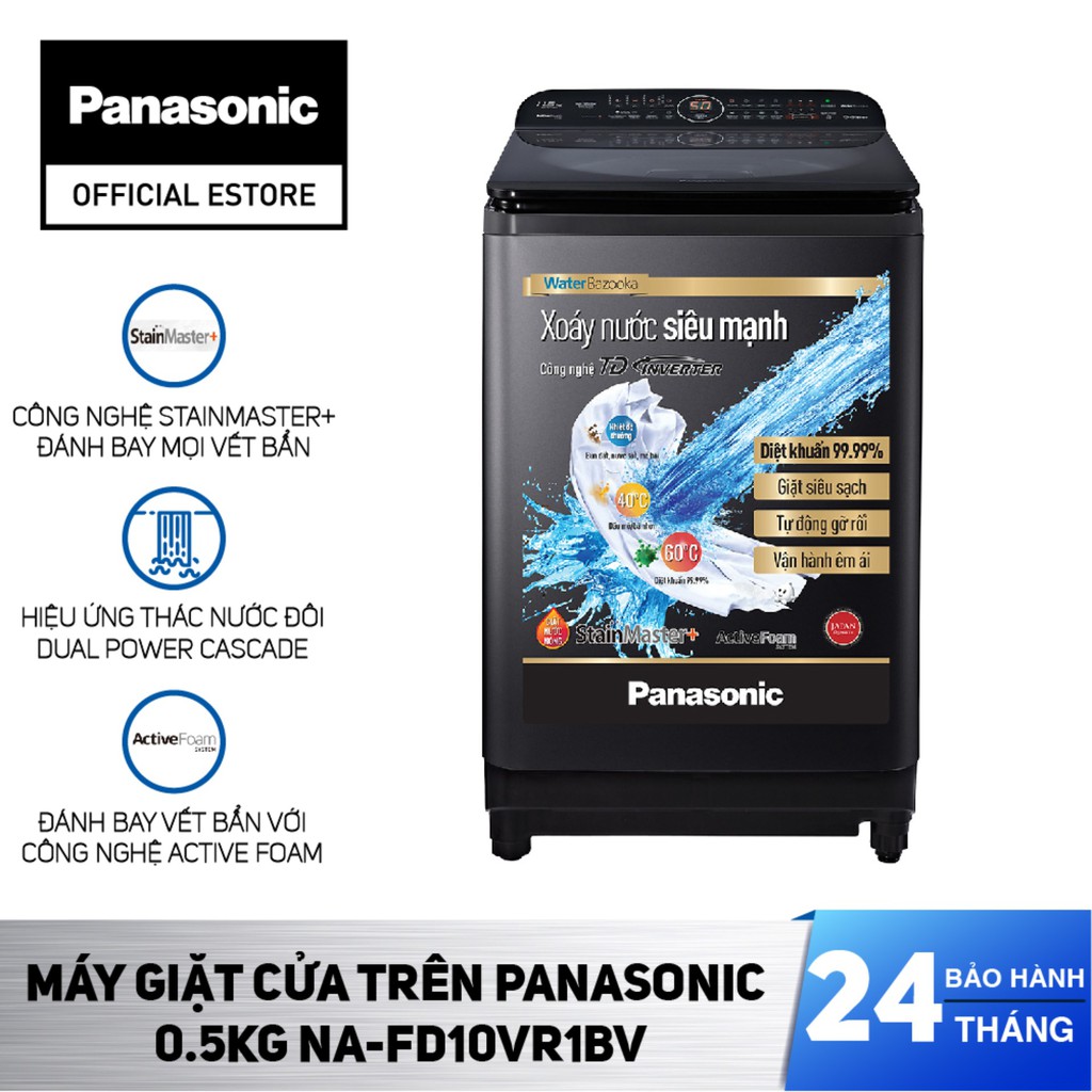 [CHỈ GIAO TẠI HCM] - Máy Giặt Cửa Trên Panasonic 11KG NA-FD10VR1BV - Hàng Chính Hãng