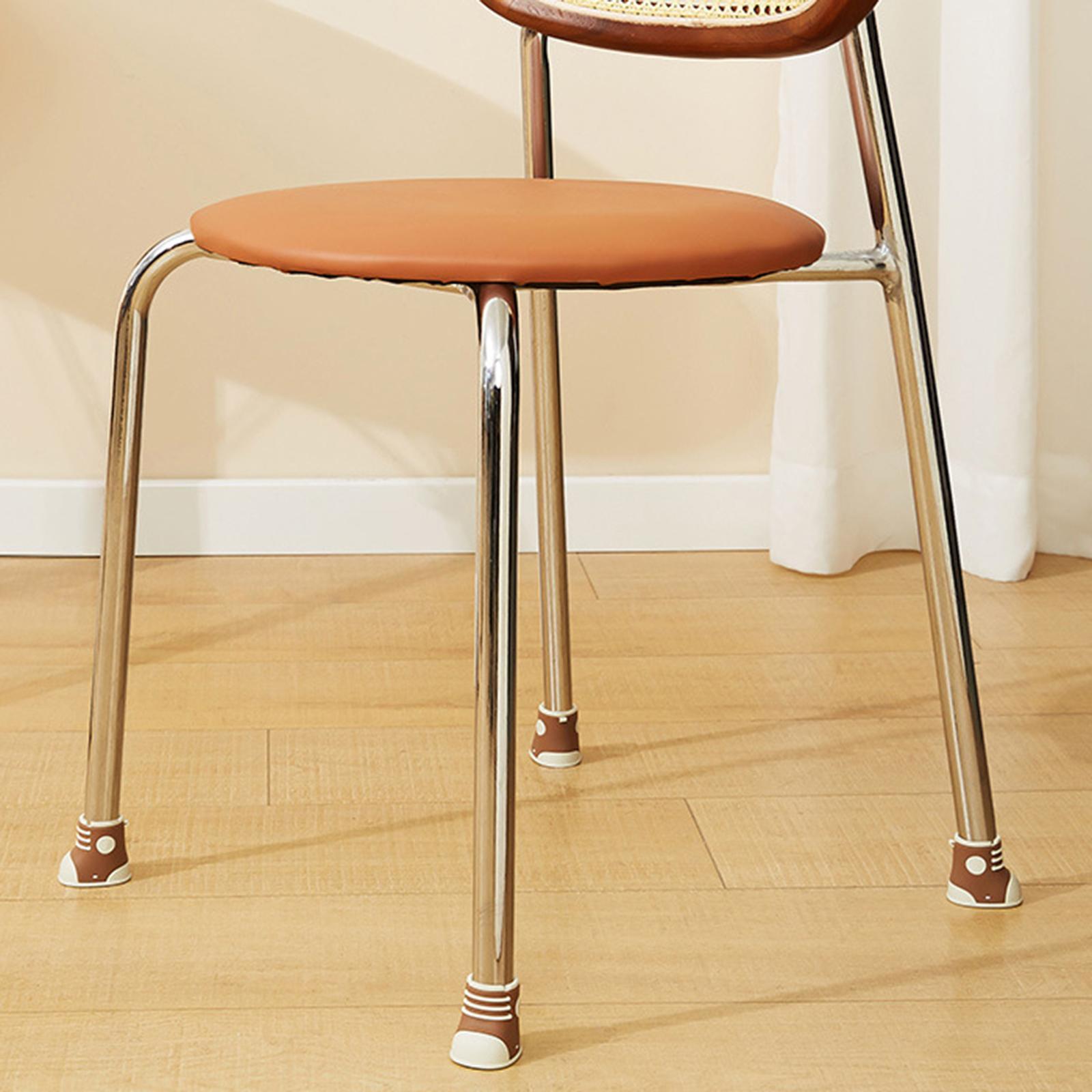 4x Chair Leg Caps Covers Pads Silicone Chair Leg Floor Protectors for Office Bed