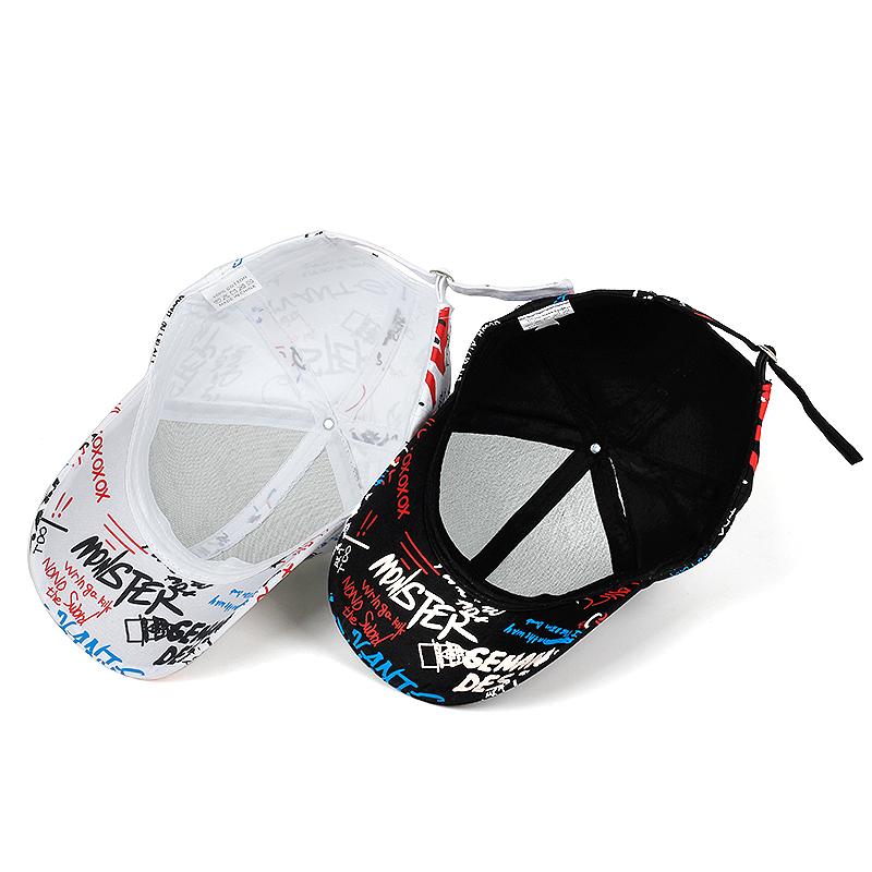 Mũ lưỡi trai cotton in chữ thời trang cho nam nữ