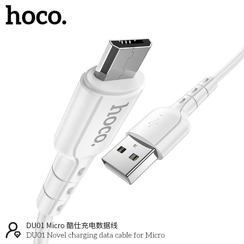 Cáp Sạc Nhanh Micro-USB Hoco DU01 Cho Android, Samsung, Xiaomi, Sony, Oppo,... - Hàng Chính Hãng