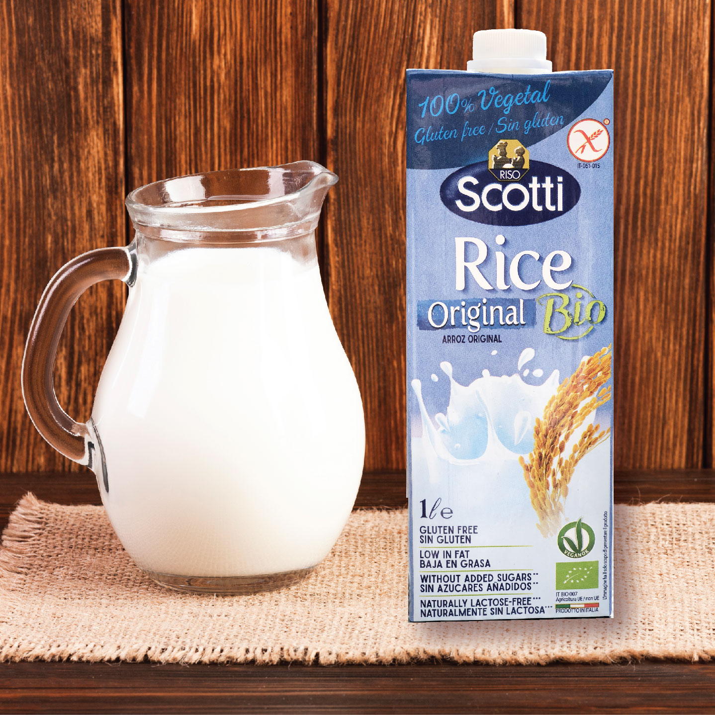 Sữa Gạo Tự Nhiên Hữu Cơ Riso Scotti - Bio Original Rice Drink 1L