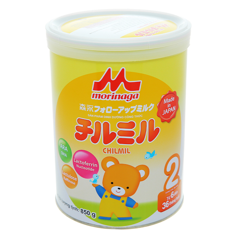 Sữa bột Morinaga số 2 Chilmil - 850g (6 - 36 tháng tuổi)