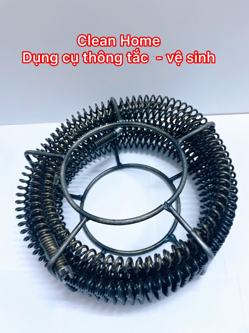 Dây Thông Tắc Cống Lò Xo Phi 16 Dùng Máy Khoan